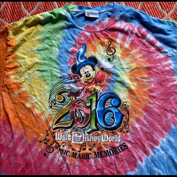 Disney Mickey Mouse Tie Dye T-Shirt, Size 2XL - Picture 2 of 6